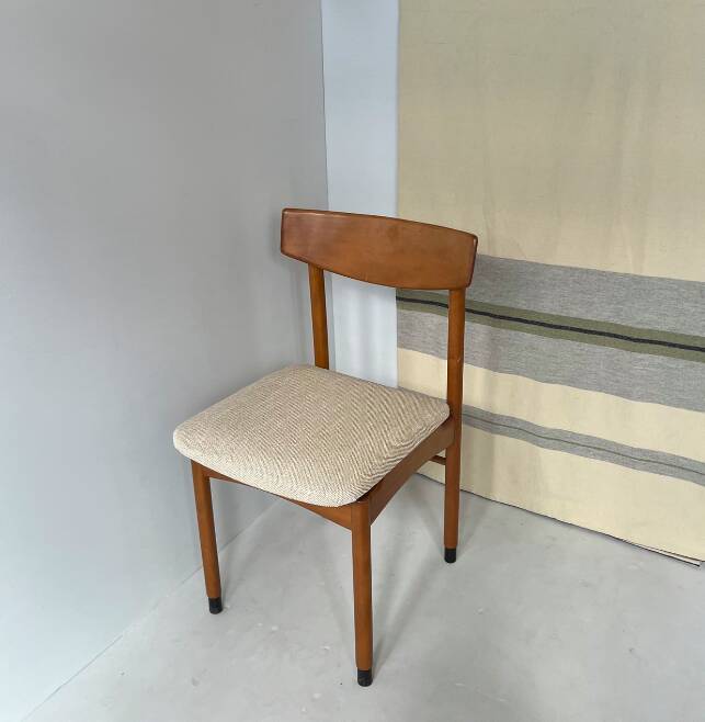 Vintage Scandinavian light wood chair