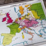 Geographic map cabinet