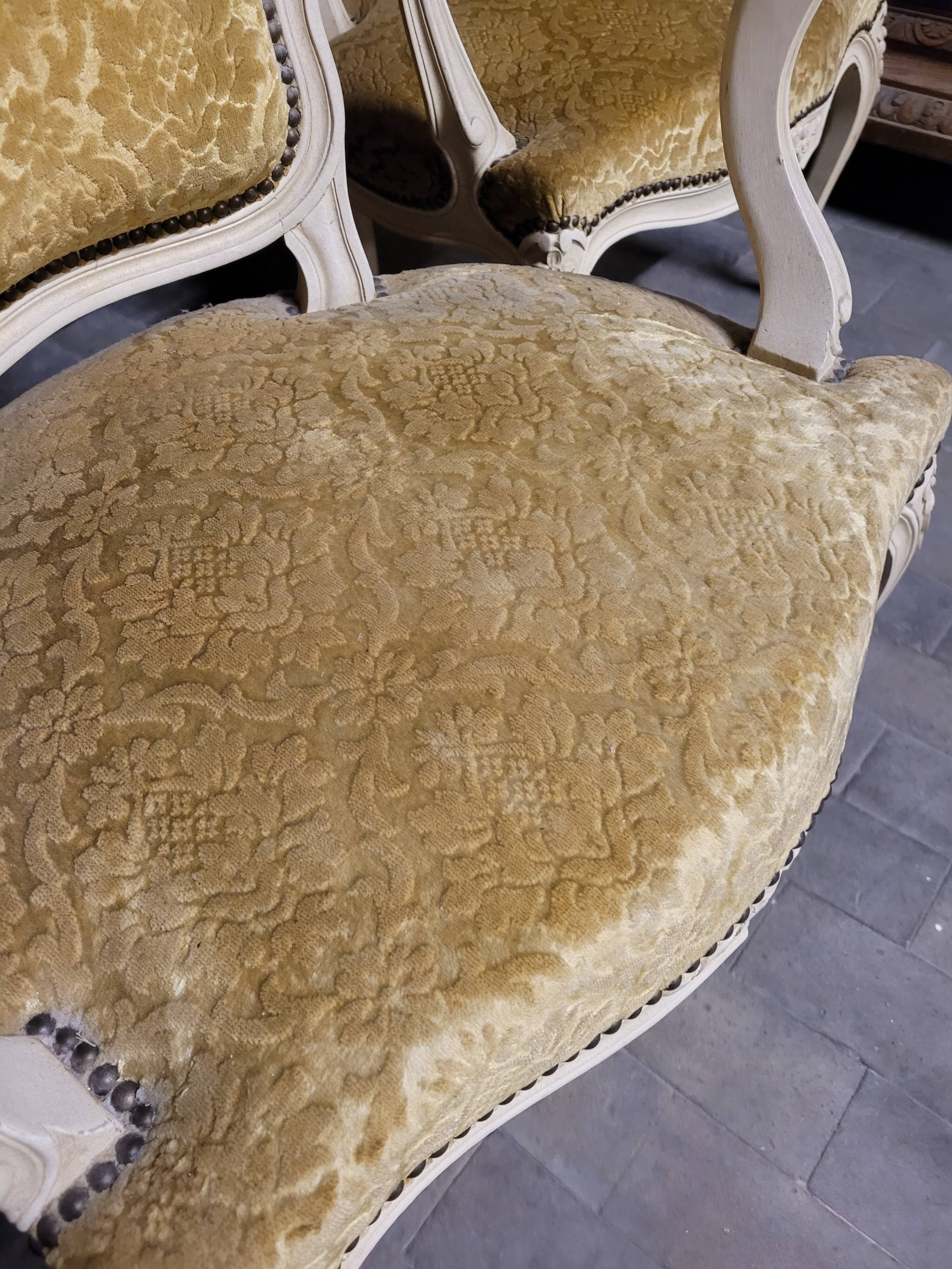 Pair of armchairs cabriolet louis xv