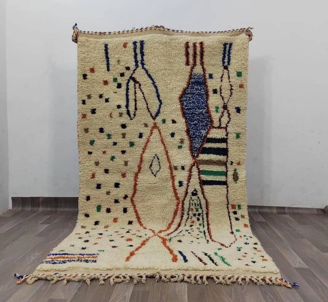 Large handmade Berber rug 3 x 2 m