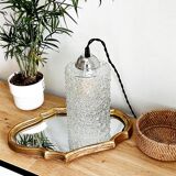 Vintage bubble glass lamp