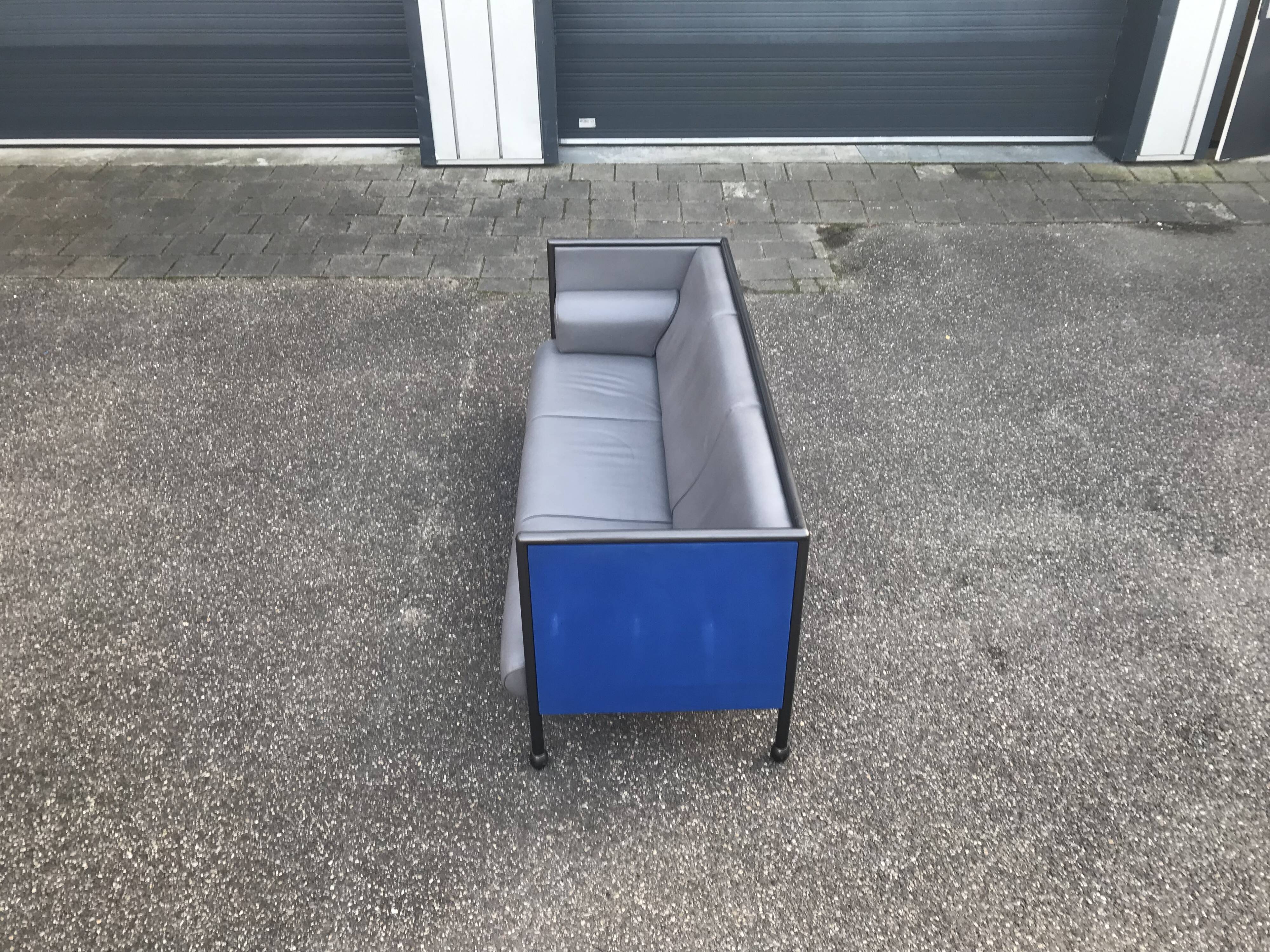 Postmodern Danube 850 3-seater sofa by Ettore Sottsass for Cassina 1992