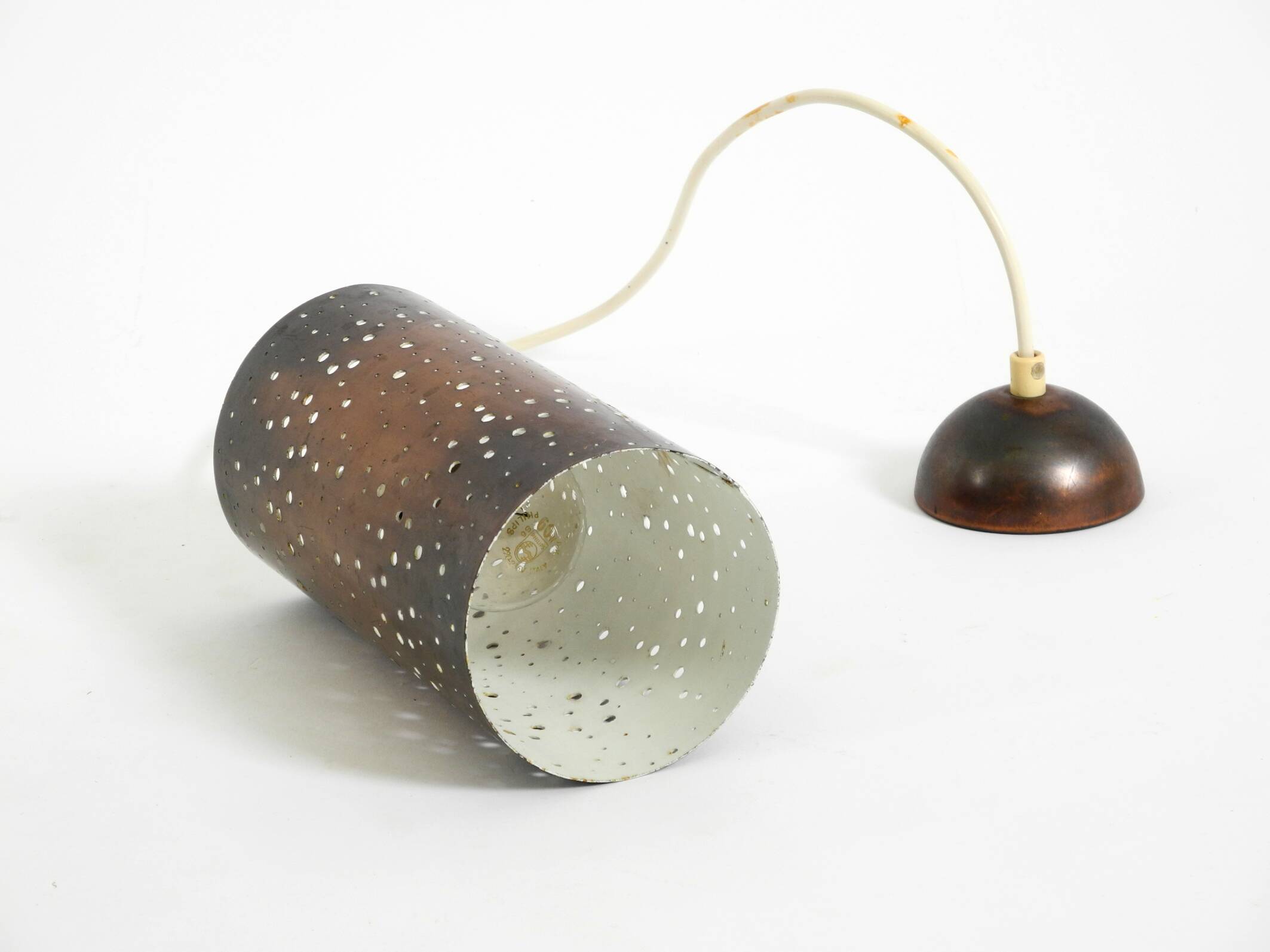 Mid-century pendant lamp made of metal and copper by Ernest Igl Hillebrand