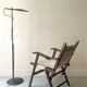 "Safari" folding chair in wood and ecru canvas, 1960s/1970s.