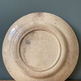 Plat rond Terre De Fer H.B et Cie XIXème