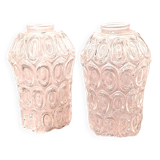 Glass Pendant Light Chandelier Ceiling Light France POP 1960 Retro Decoration 1 Pair