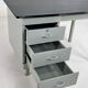 50s desk in industrial style metal