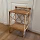 Vintage rattan bedside table 1960