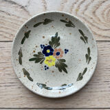 Duo hand-painted beige plates