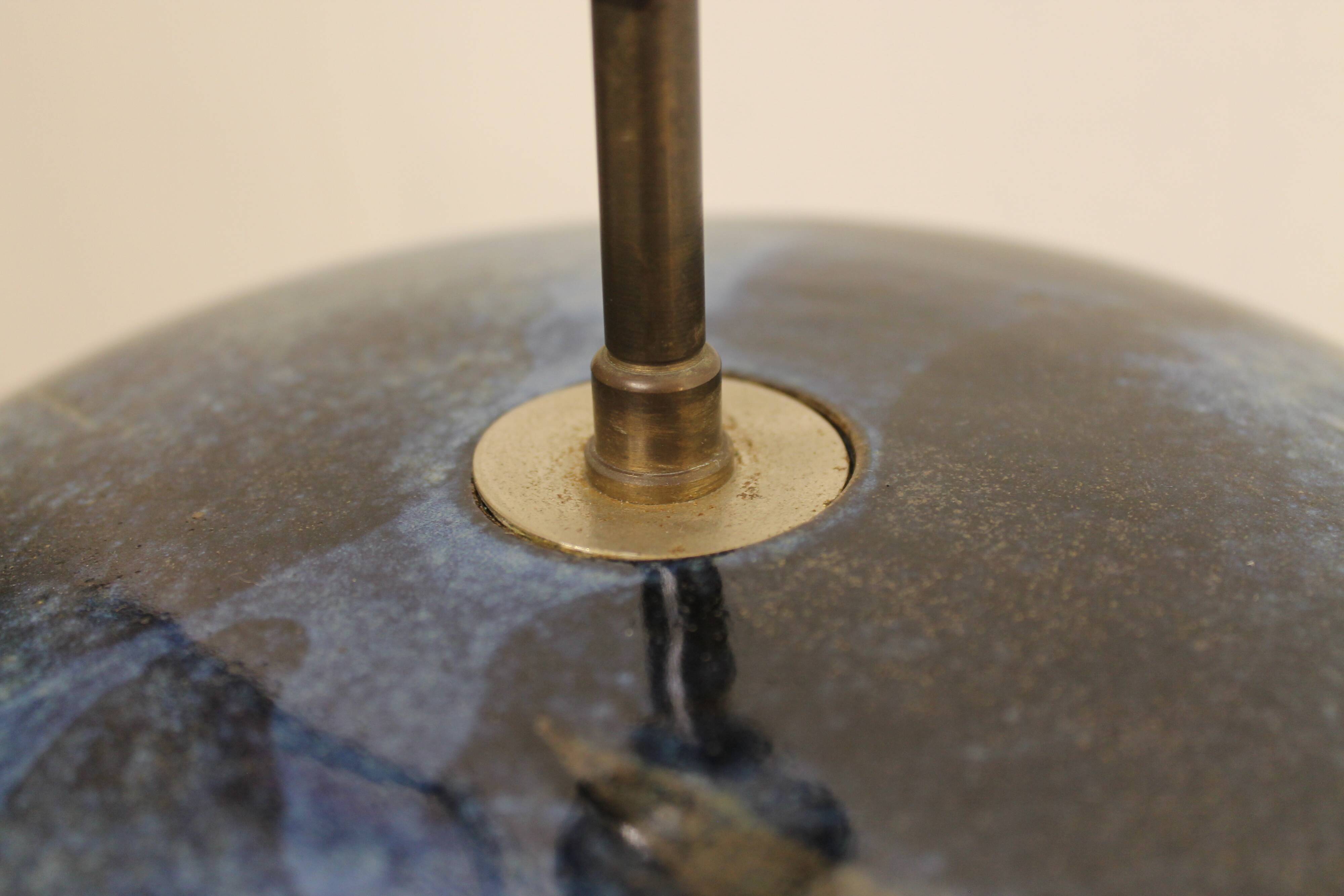 Vintage glazed ceramic lamp