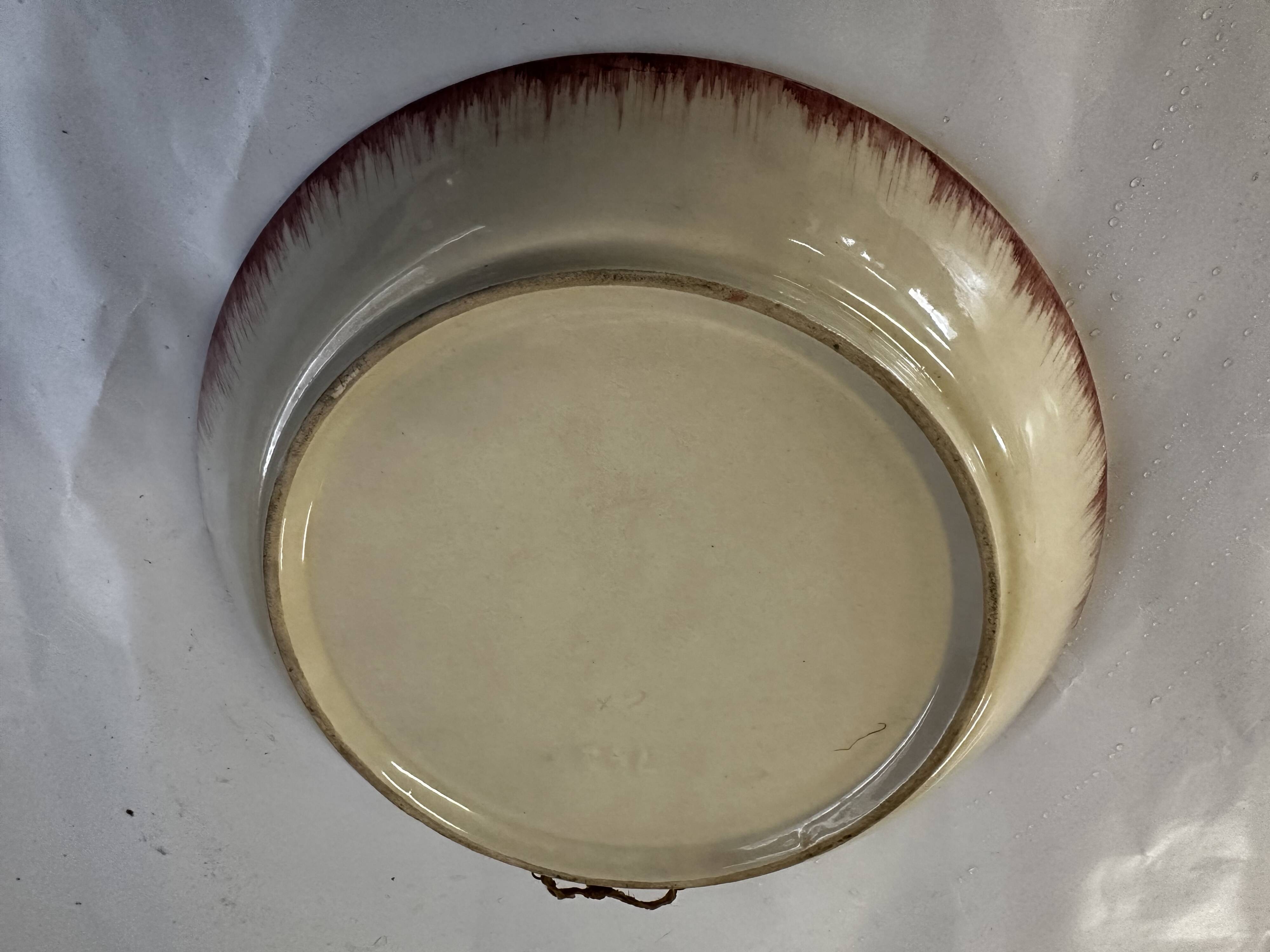 Ceramic and enamel dish with floral decoration by Hubert Béquet