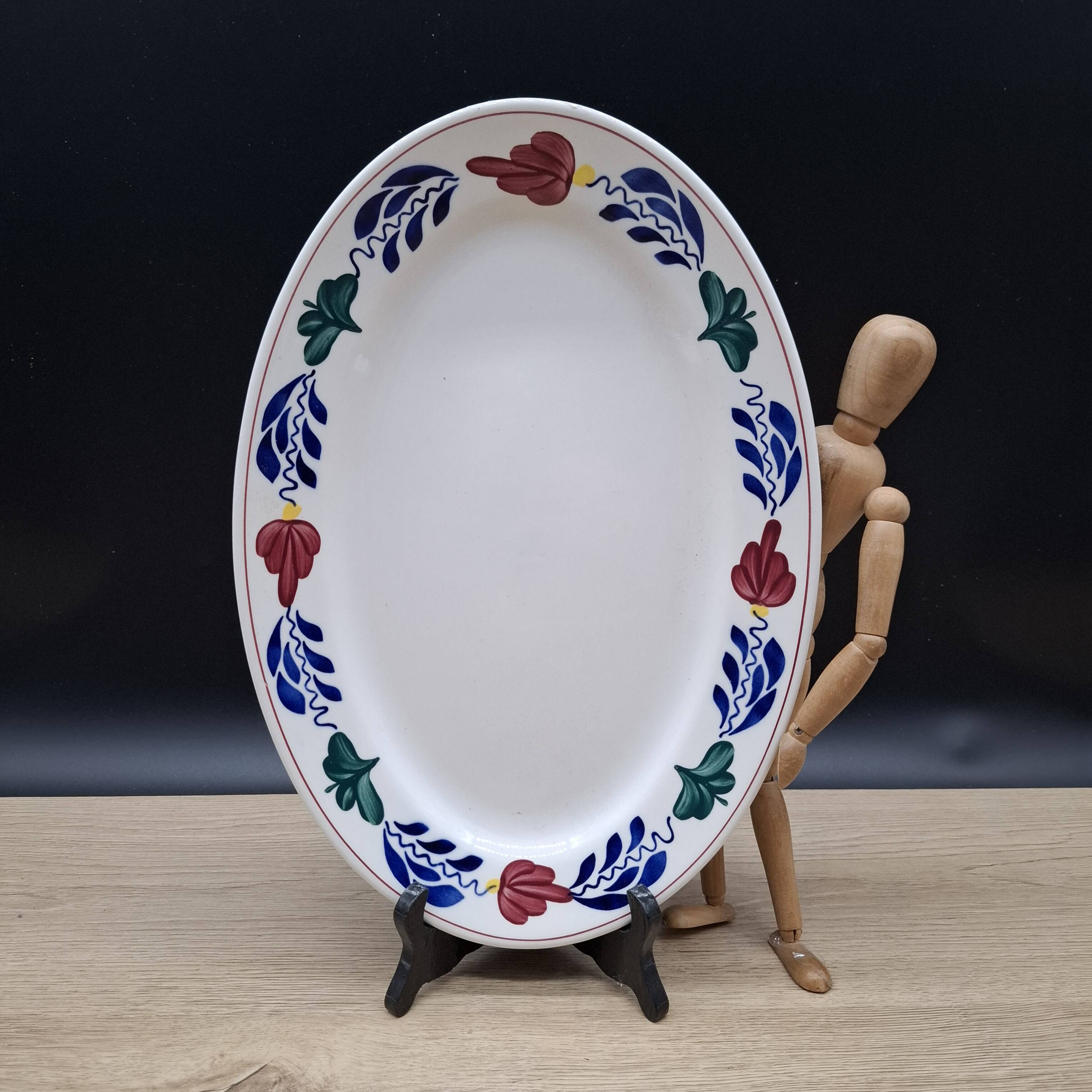 Plat ovale Boerenbont Boch