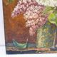Oil painting on canvas bouquet of lilacs 1903 Vintage