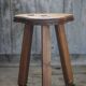 Tabouret vintage, tabouret bois, tabouret tripode , tabouret trilobé, porte