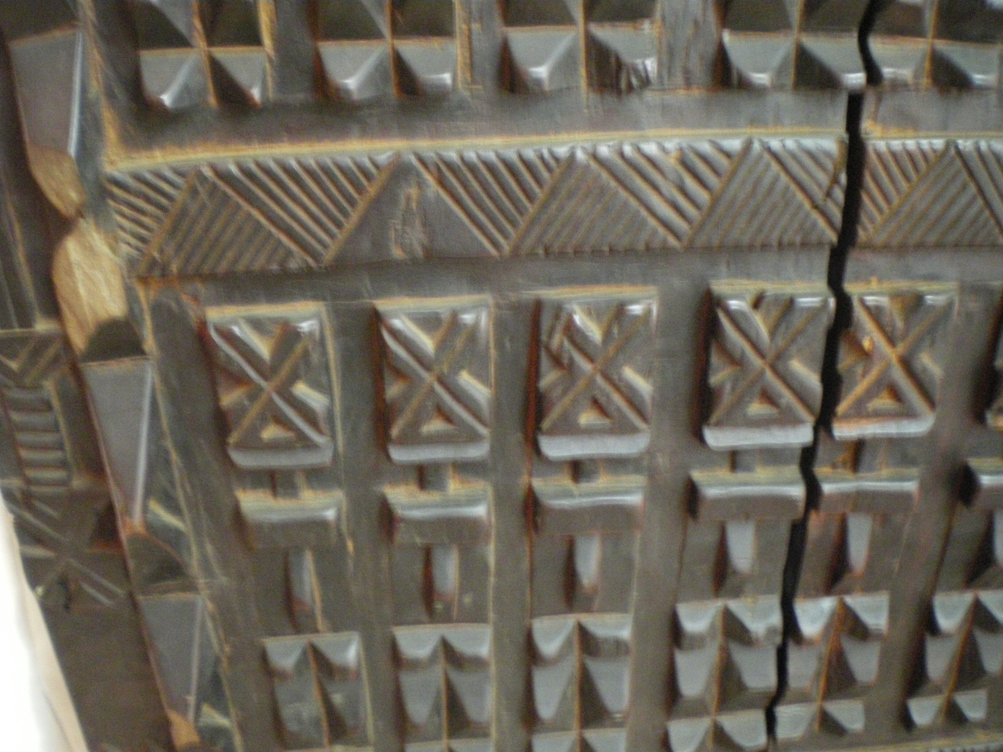 Old Dogon attic door