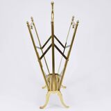 Neoclassical magazine rack by Maison Jansen, France, 1950s.