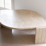 Table basse en travertin le coquillage