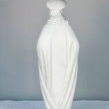 Statue of the Sacred Heart of Jesus signed Guelfi Maucci in marble powder