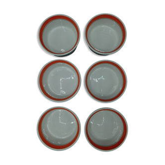 6 Pillivuyt ceramic ramekins