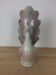 Vintage pink peacock zoomorphic vase