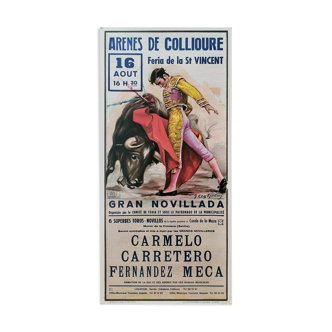 Collioure bullfighting poster