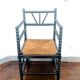 Fauteuil et chaise d'angle de style Louis XIII