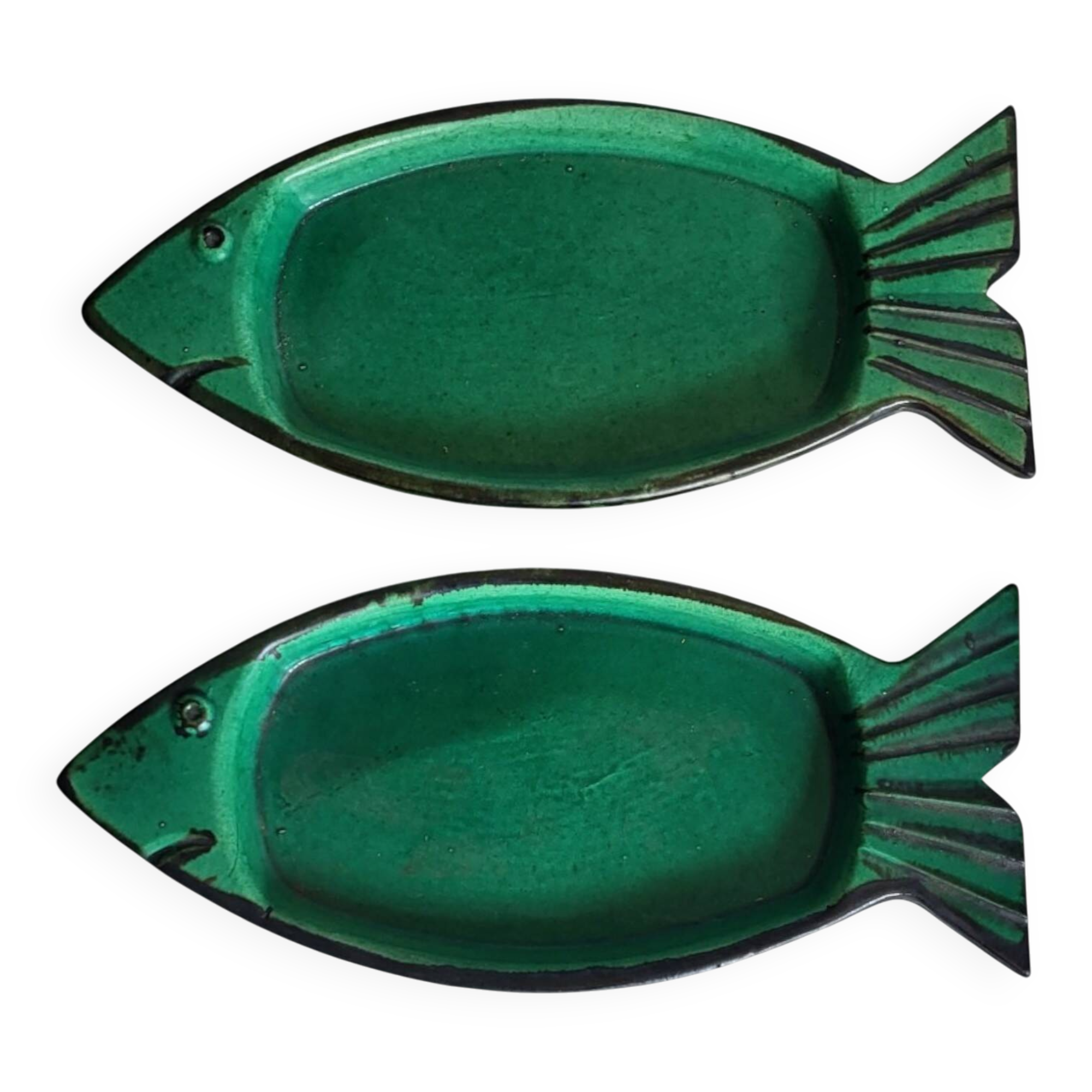 2 raviers céramique vintage 1950-60