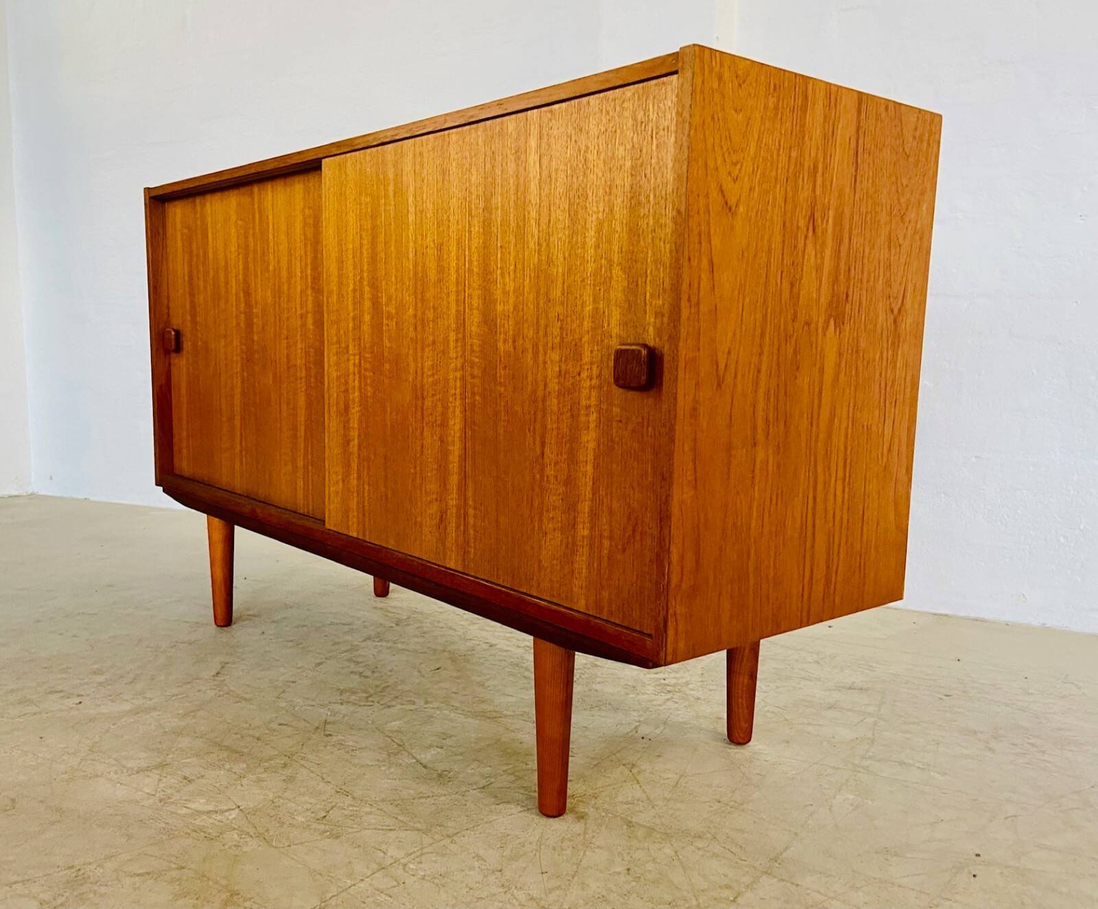 Vintage retro Danish mid-century teak sideboard by Domino Møbler