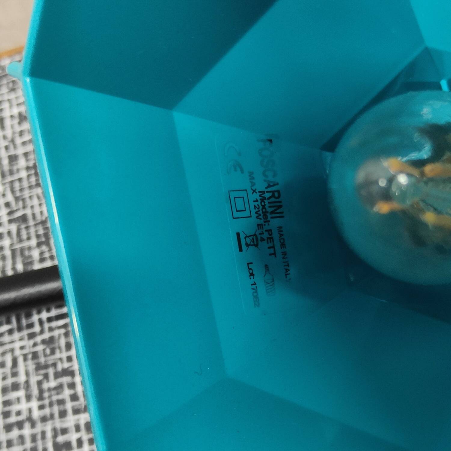 Pett Nero Diesel table lamp by Foscarini