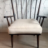 Fauteuil Baumann modèle éventail vintage