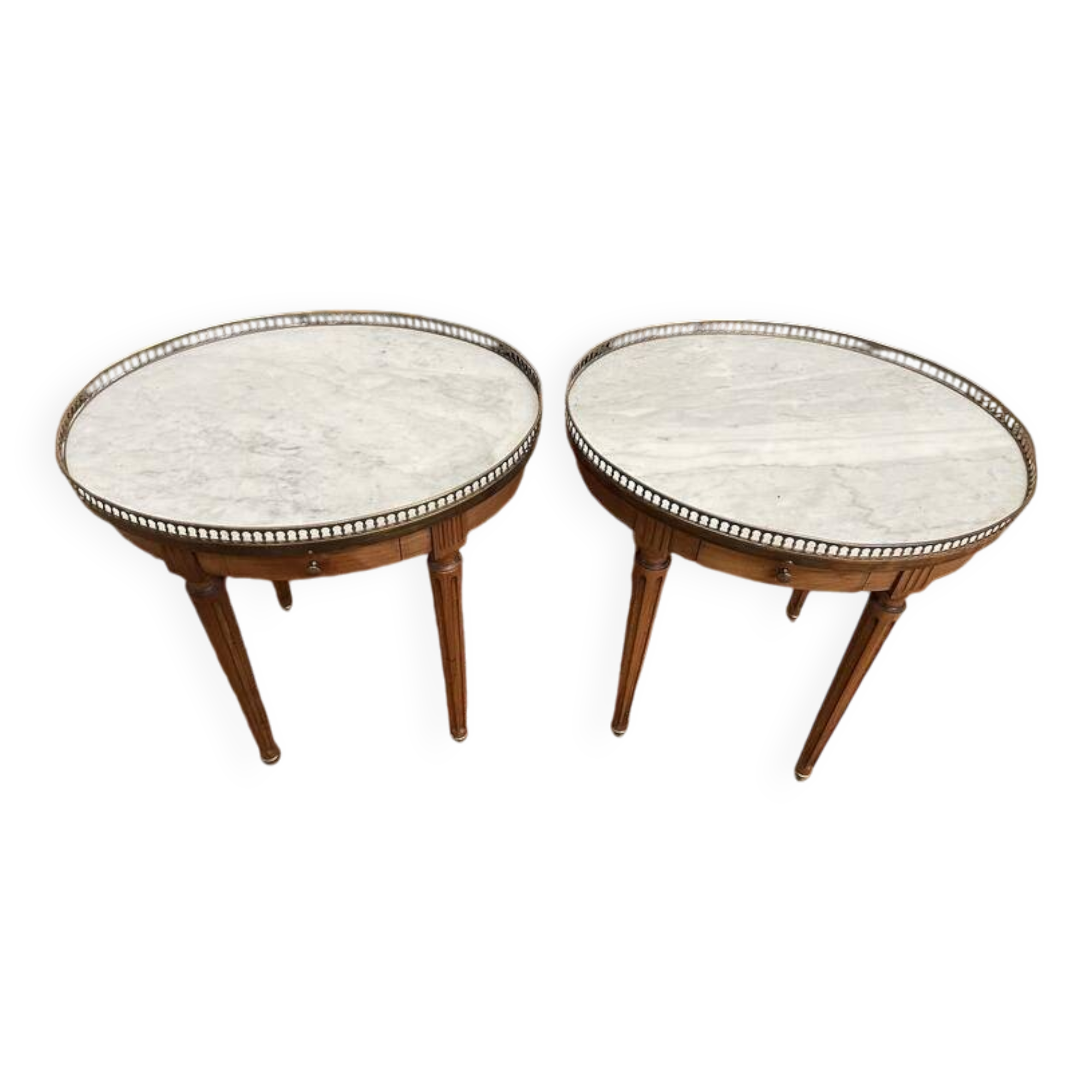Pair of Louis XVI style bedside tables
