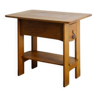 Early Swedish Jugend Modern Wooden Console Table by Axel Lindegren, 1930s