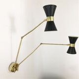 Wall lamp in the style of Italian creations of the 50s