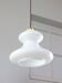 Mid-century italian green glass & brass pendant lamp