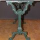 Bistro table in marble and cast iron around 1900