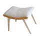 Former Ottoman, 1950s wool foot rest