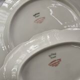 Plate and its golden ravier rim