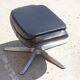 Ottoman Vintage in Leather and Aluminium, 1970s