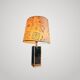 Large Brass and Black Lamp 1970s Dlg Maison Jansen Design and Elegance