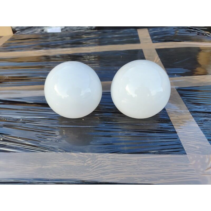 Pair of globe opaline glass tulips from the 1960s.
