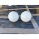Pair of globe opaline glass tulips from the 1960s.