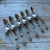 Set of 12 Médaillon dessert spoons, Boulenger