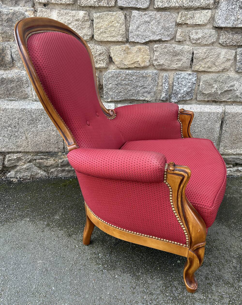 Pair of Louis Philippe style armchairs, vintage, 1960s