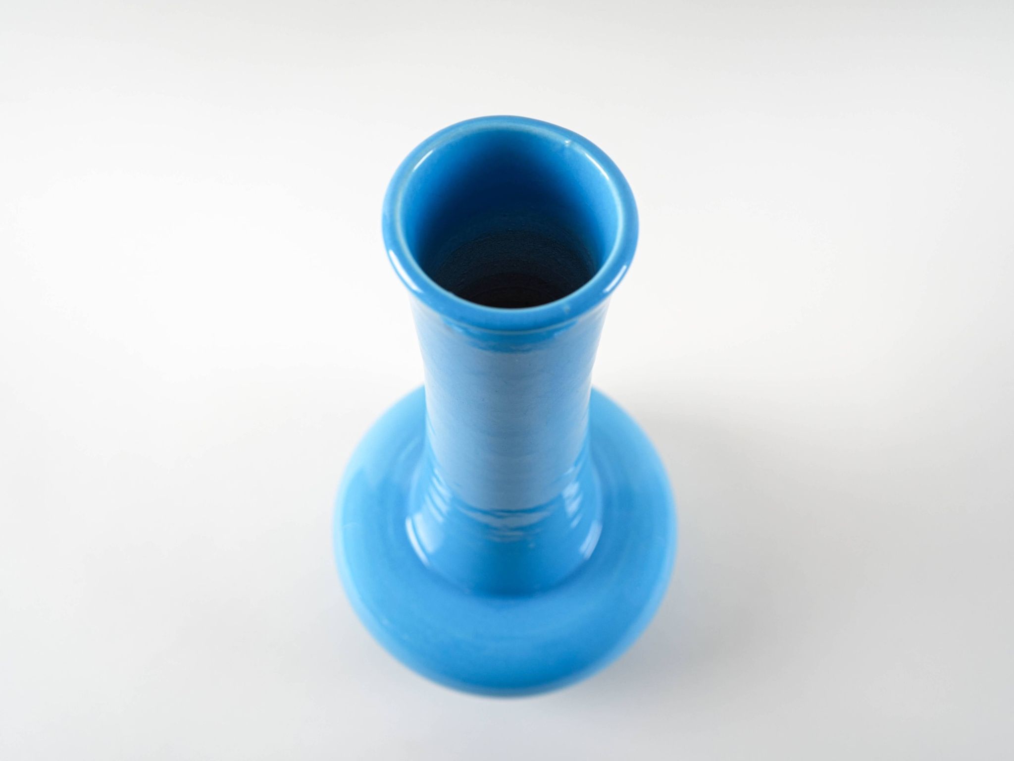Blue ceramic vase, Danish design, 1970s, made in Denmark