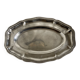 Silver-plated metal tray in the Wiskemann style, Louis XV.
