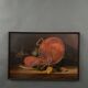 Oil on canvas still life with lobster early 20th century