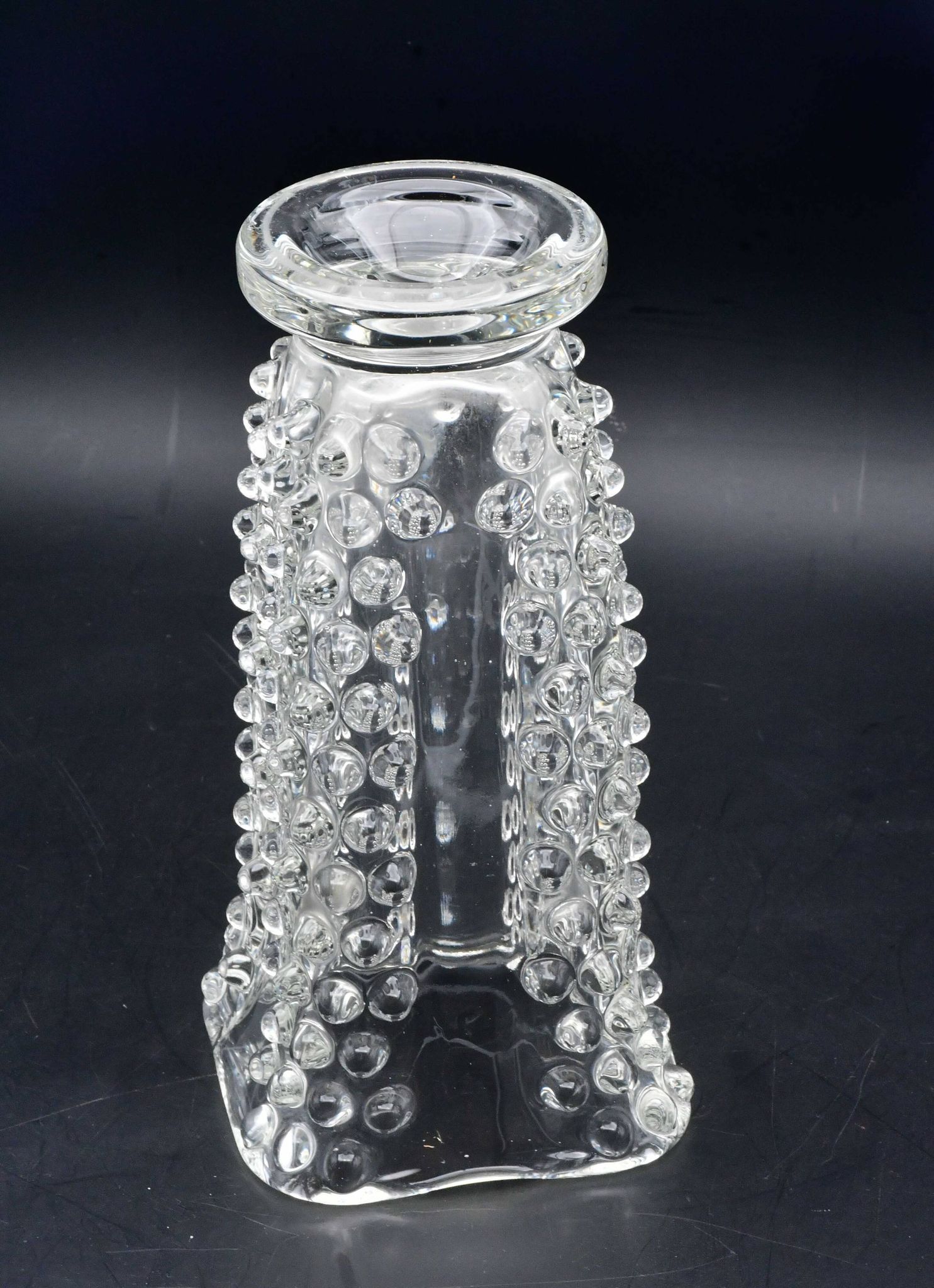 Bugnato Murano glass Italian rostrato vase by Barovier & Toso, 1960s