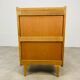 Commode chiffonnier pieds compas années 50 bois blond