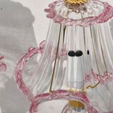 Set of 2 of Pink table lamps in Murano glass