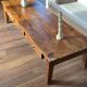 Large solid wood coffee table - old refectory table